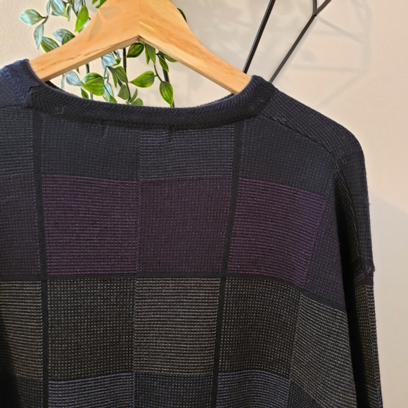 ITALIAN MERINO WOOL CREWNECK HIGH END DAD SWEATER - Picture 3 of 7